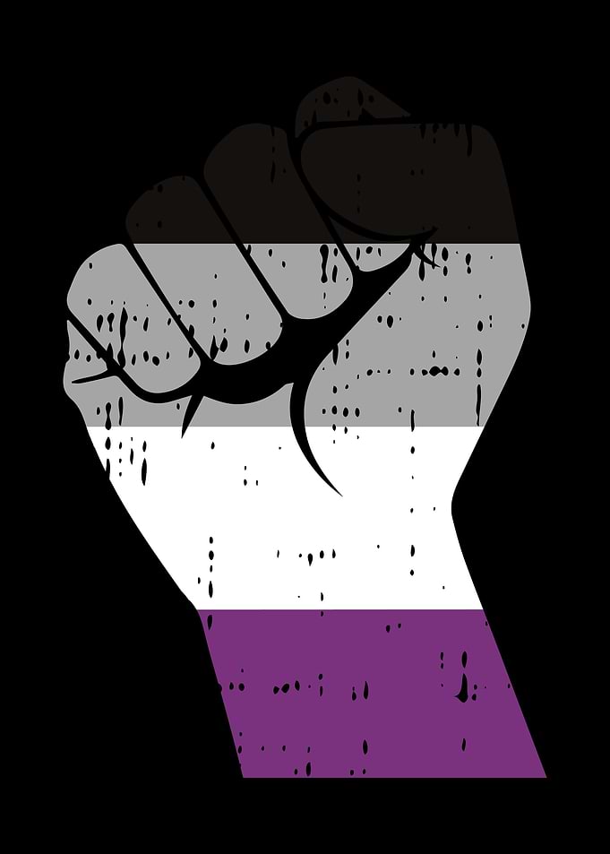 Fist Asexual Flag