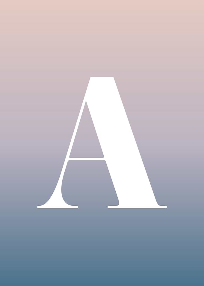 Letter A Print
