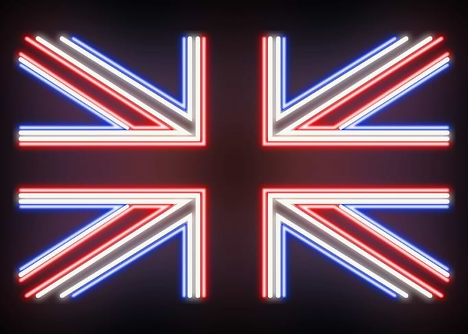 Union Jack Neon Sign