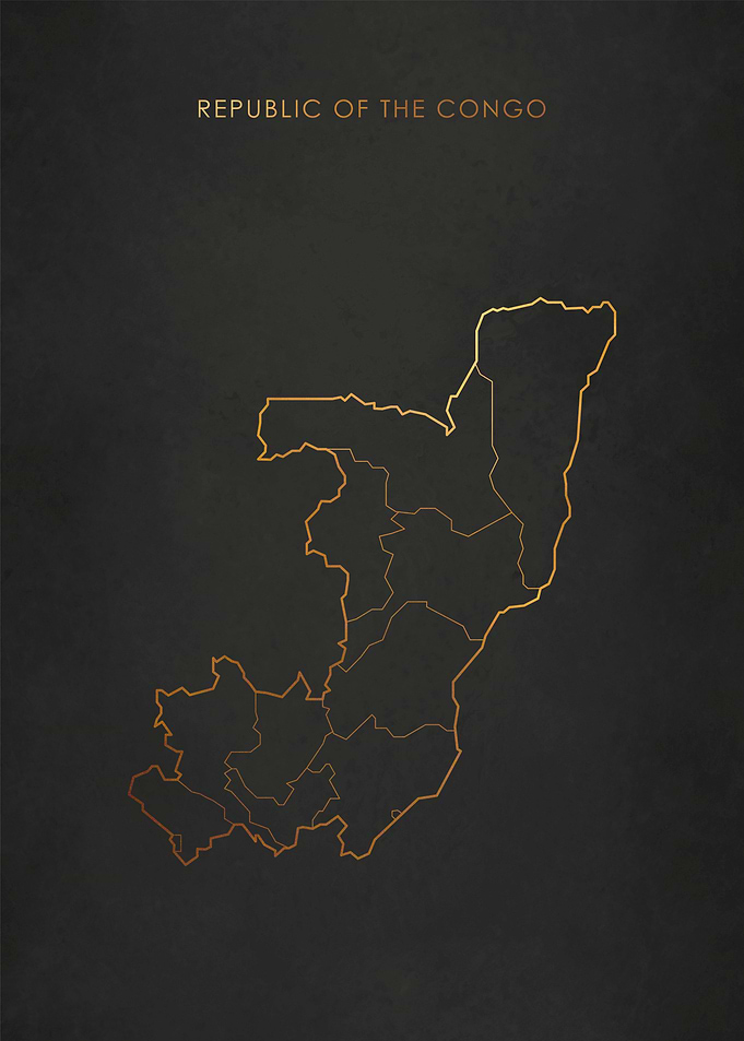 Gold Congo Map