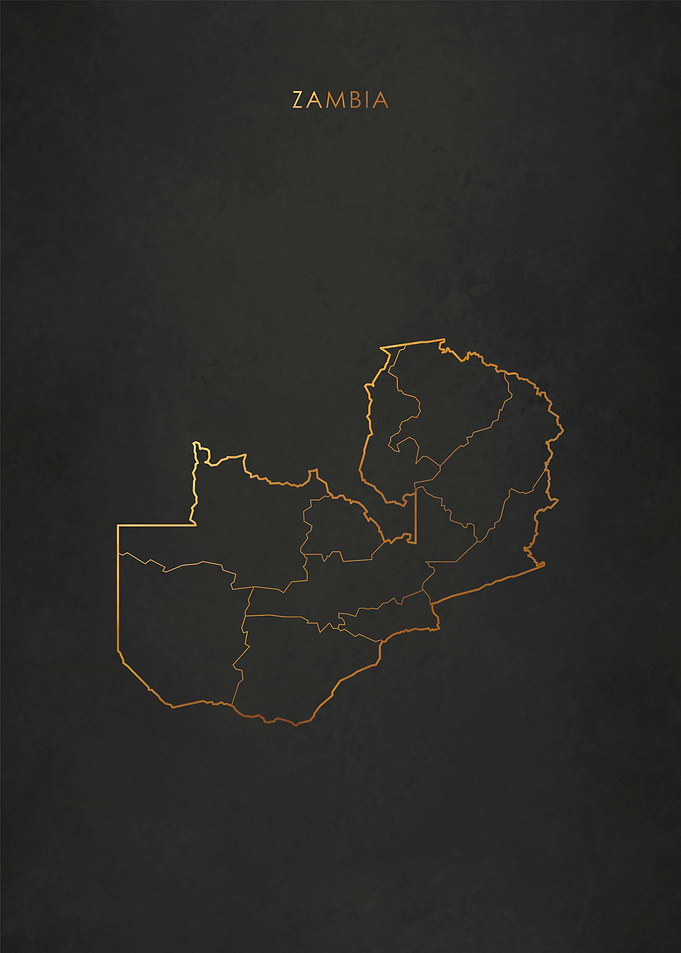 Gold Zambia Map
