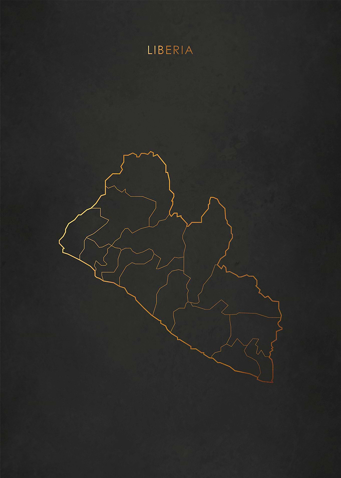 Gold Liberia Map