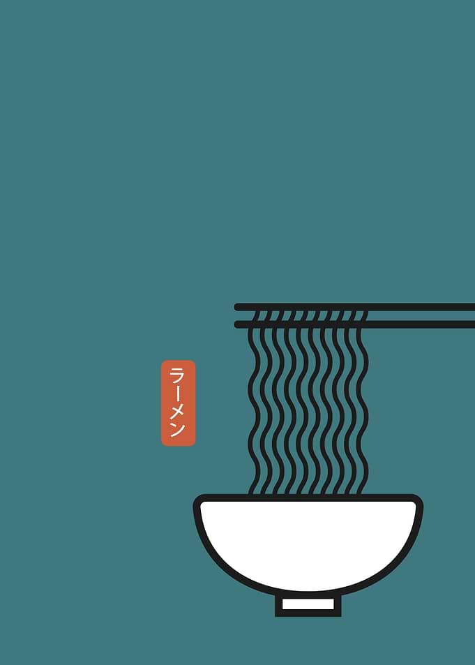 Ramen Noodle Prints