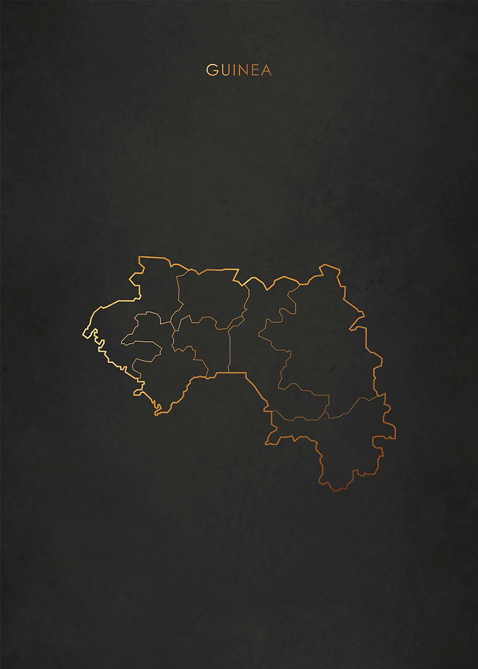 Gold Guinea Map