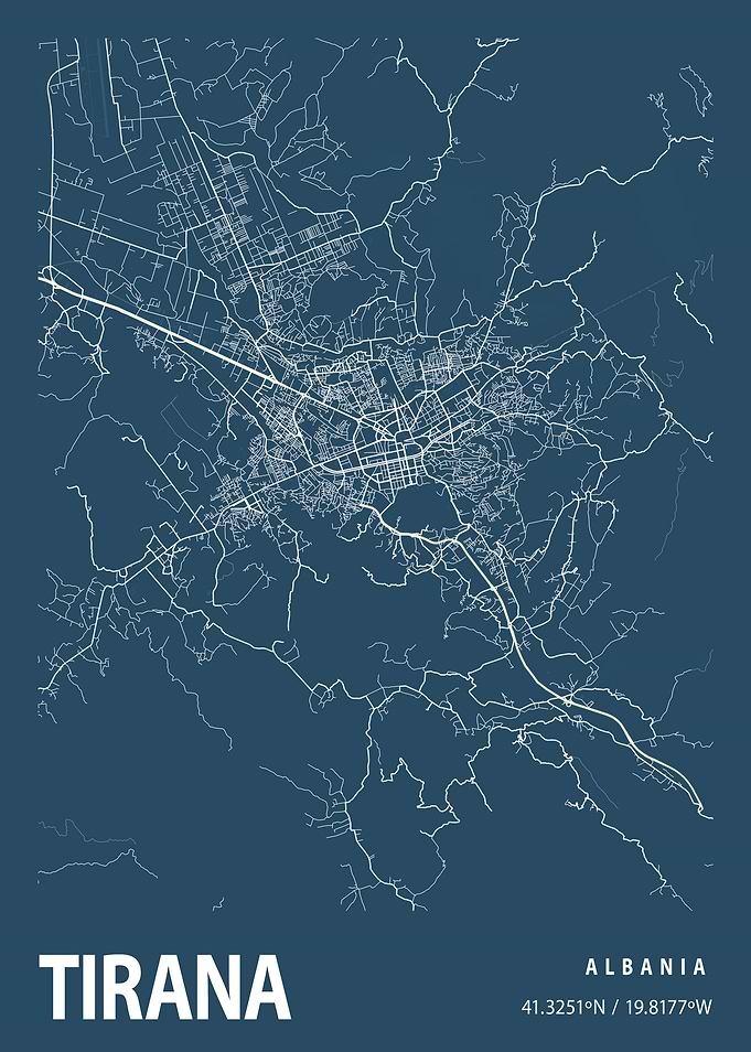 Tirana Blueprint Street