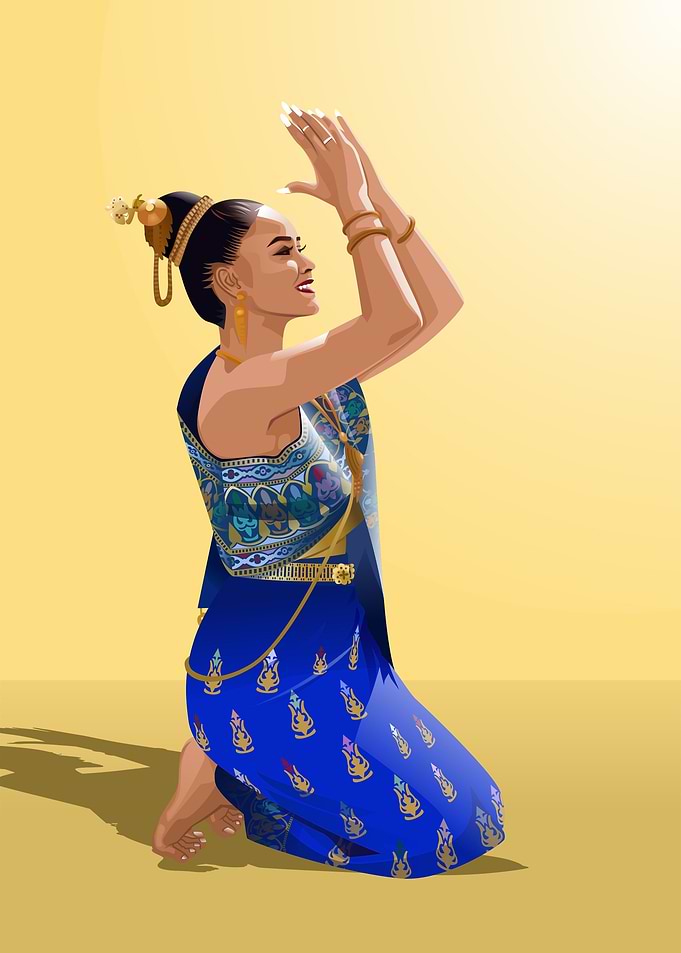 Woman Dancer Praying