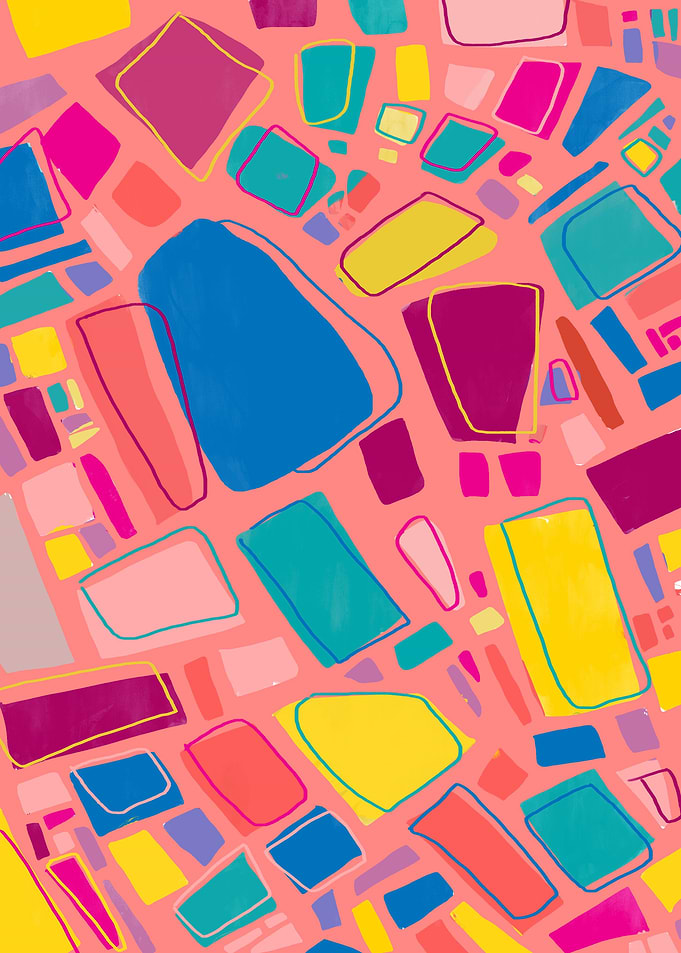 Abstract marble drawings