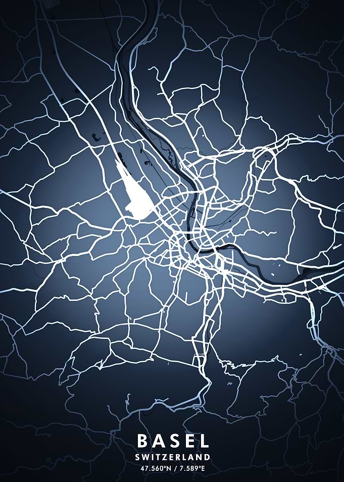Basel Map Posters