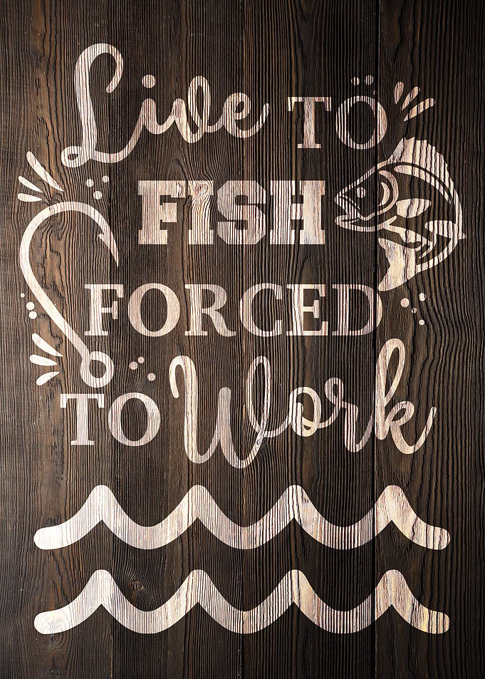 LIVE TO FISH WOOD