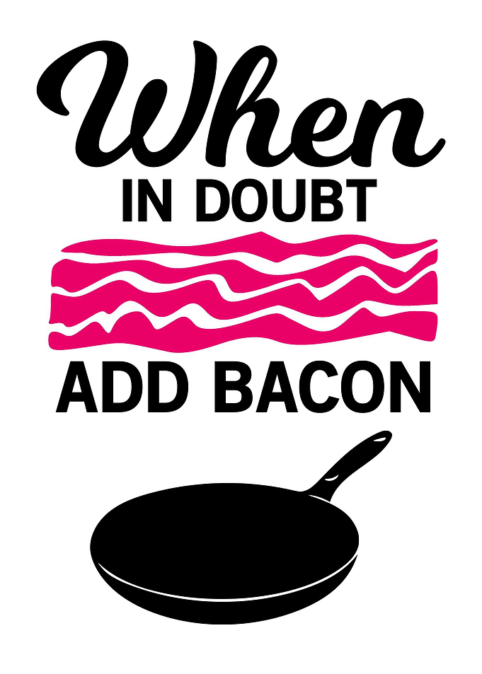 ADD BACON FUNNY KITCHEN