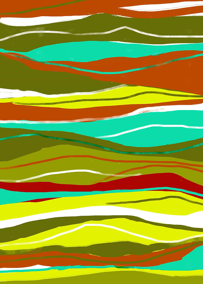 Abstract mountains drawing