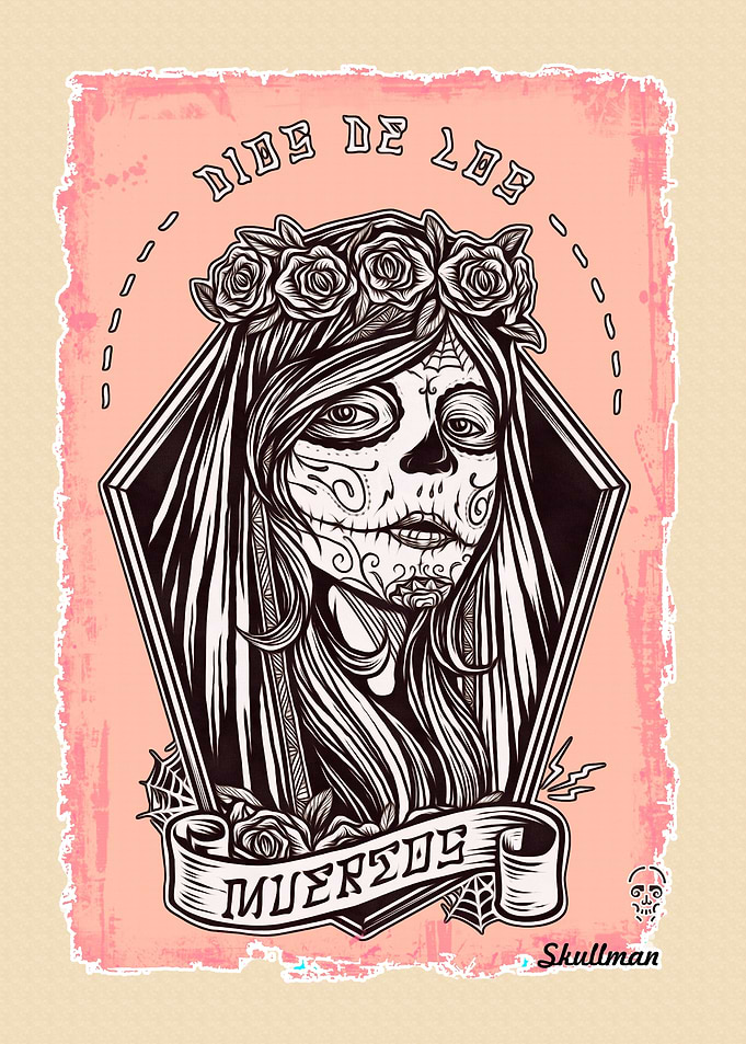 Catrina Sugar Skull Art