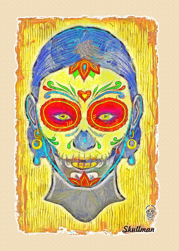 Catrina Sugar Skull Art