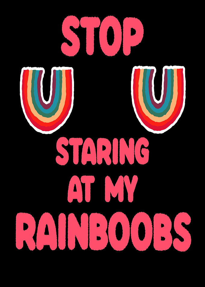 Funny Rainbow Breasts