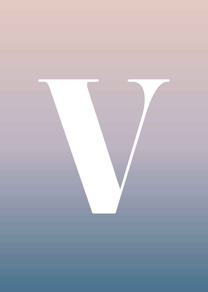 Letter V Print
