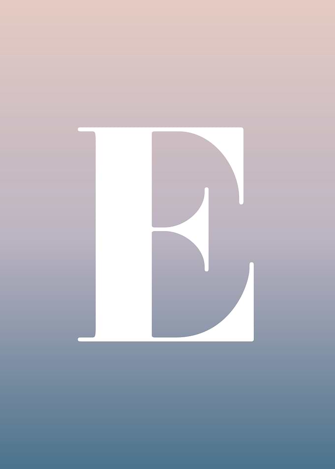 Letter E Print