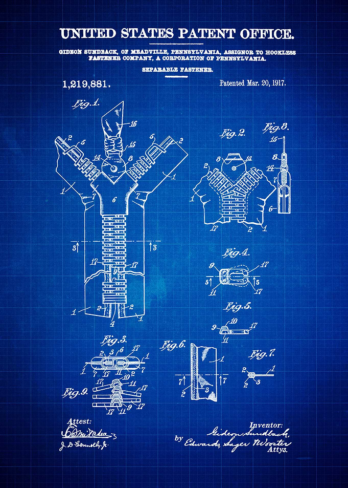 Zipper Patent
