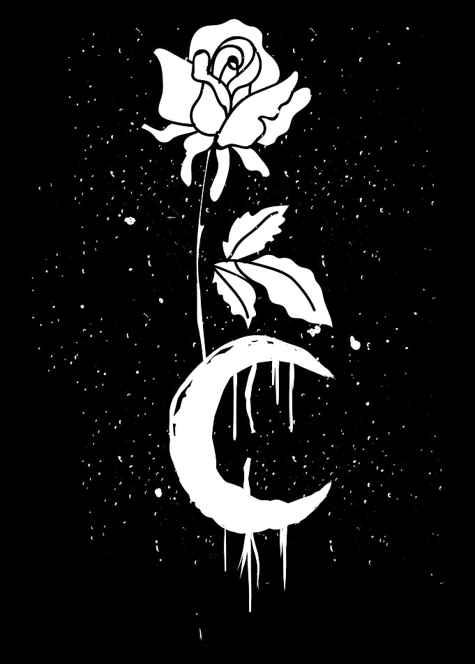 Moon Rose Occult Gift