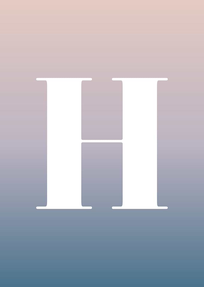 Letter H Print