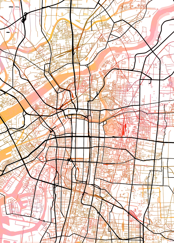 Osaka Street Map