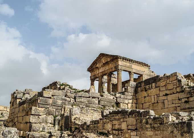 Ancient roman temple