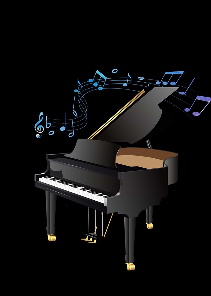 Fortepiano music notes