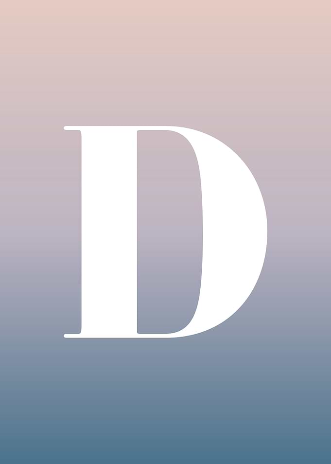 Letter D Print