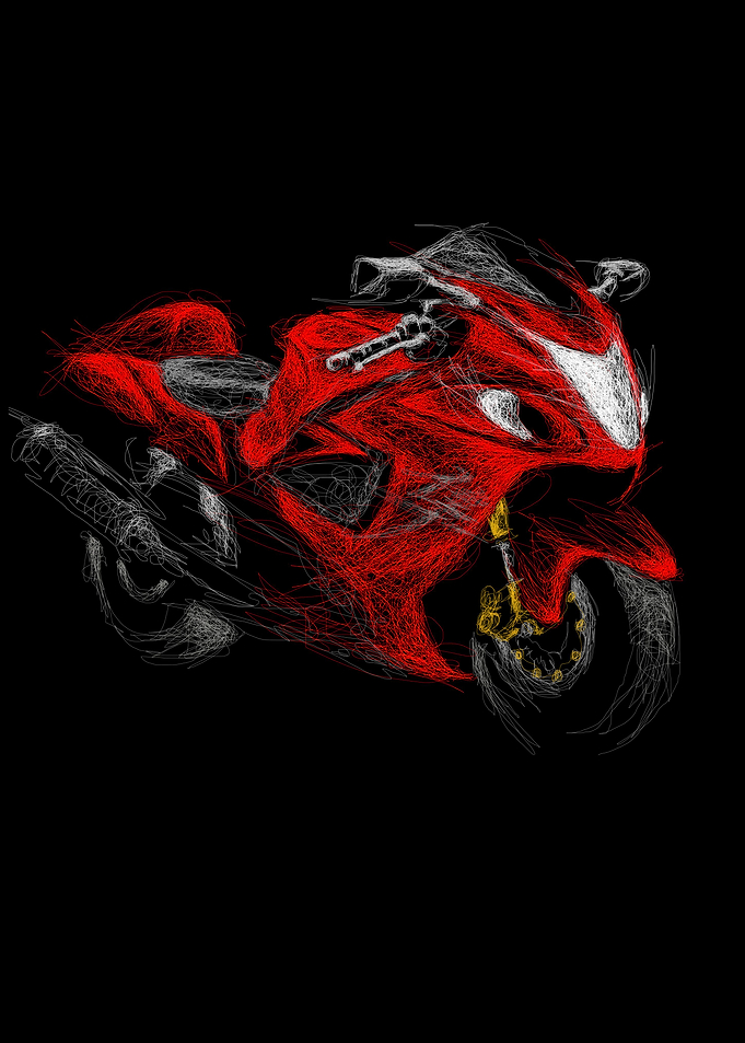 Suzuki Hayabusa Scribble