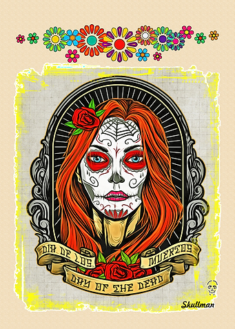 Catrina Sugar Skull Art