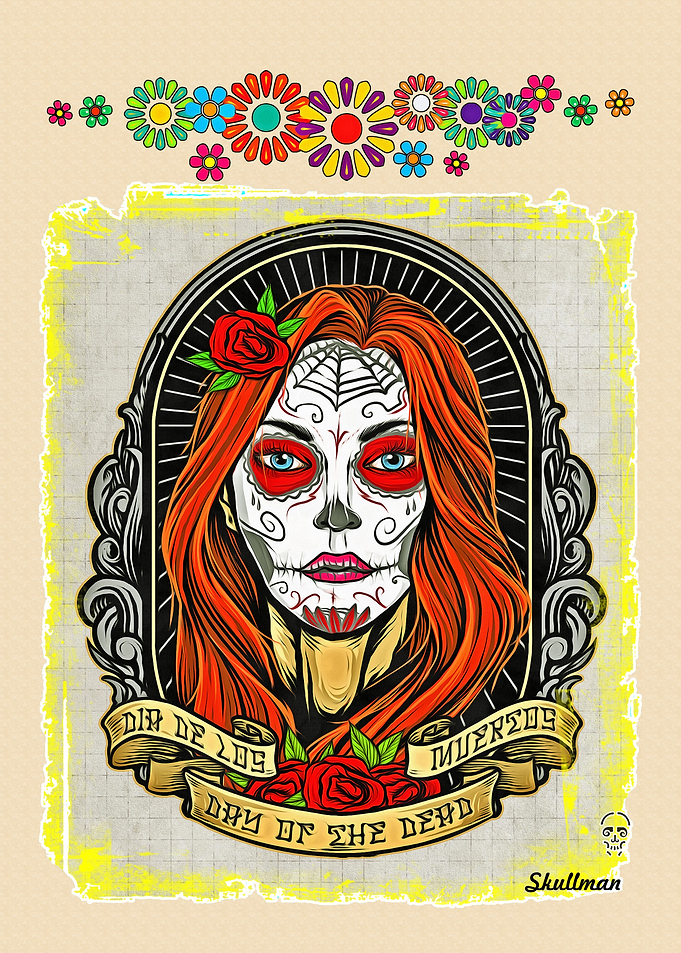 Catrina Sugar Skull Art