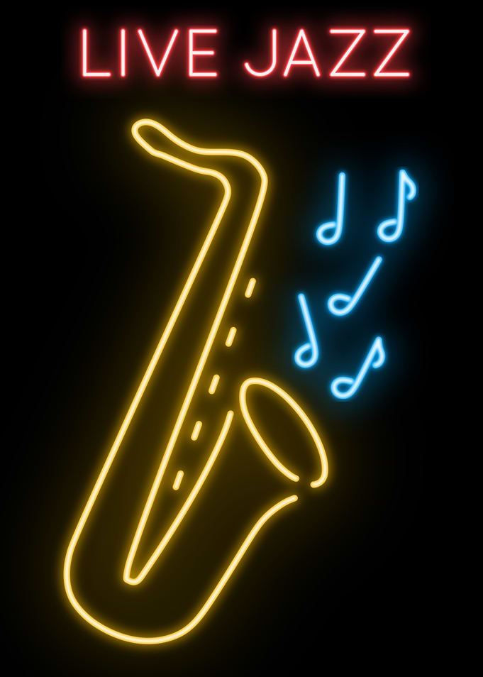 Live Jazz Neon Sign