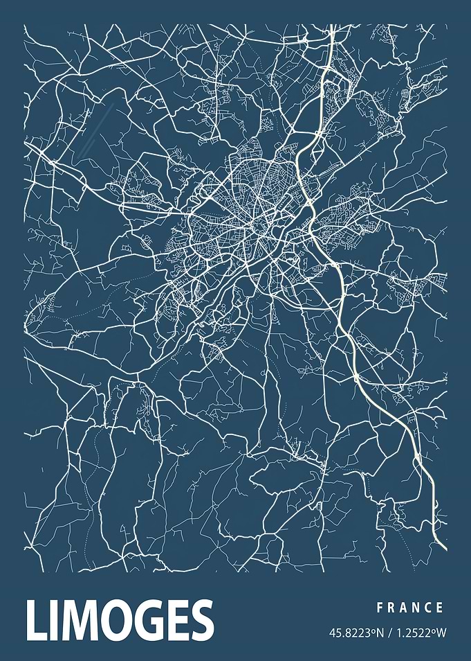 Limoges Blueprint Street