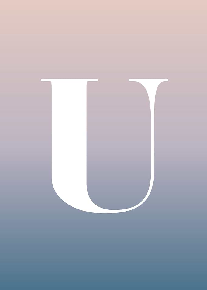 Letter U Print