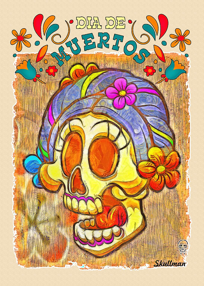 Catrina Sugar Skull Art
