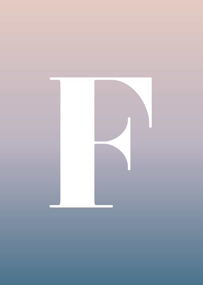 Letter F Print