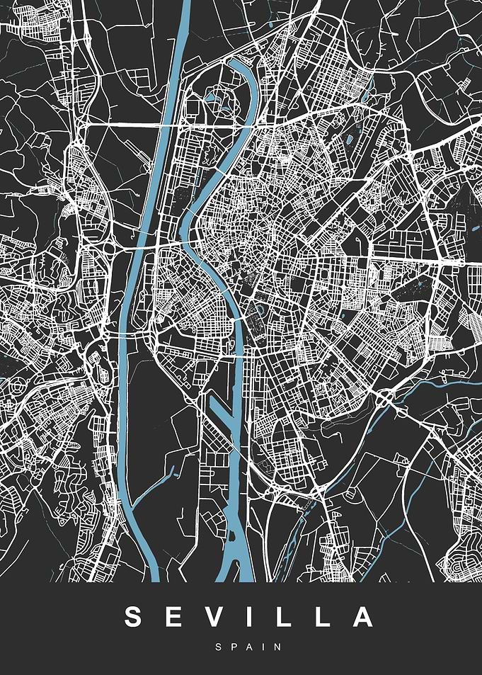 SEVILLA City Map Spain