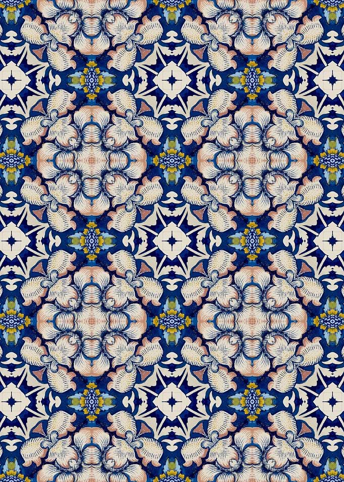 Intense Blue Pattern 10