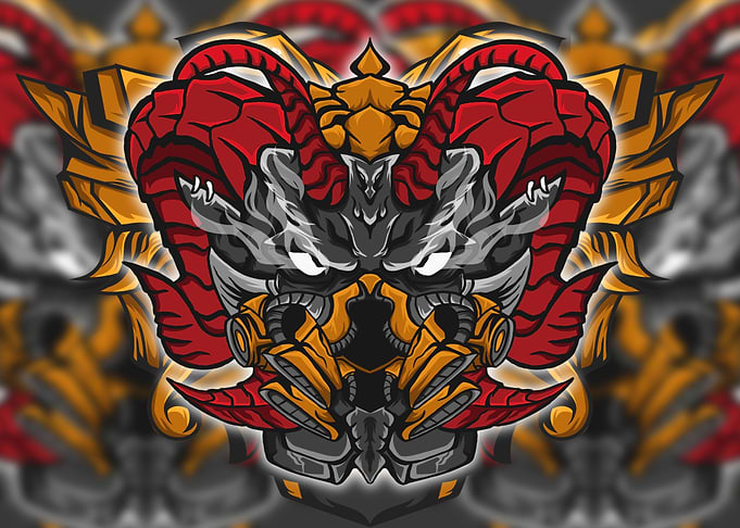 Demon with respirator