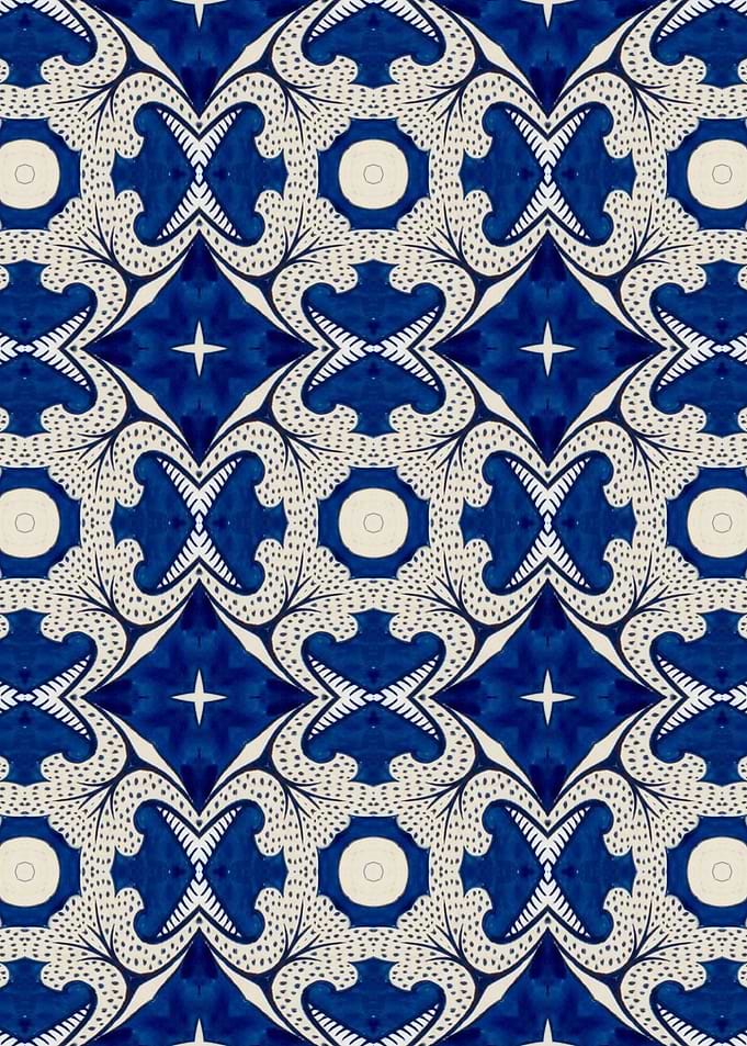 Intense Blue Pattern 01