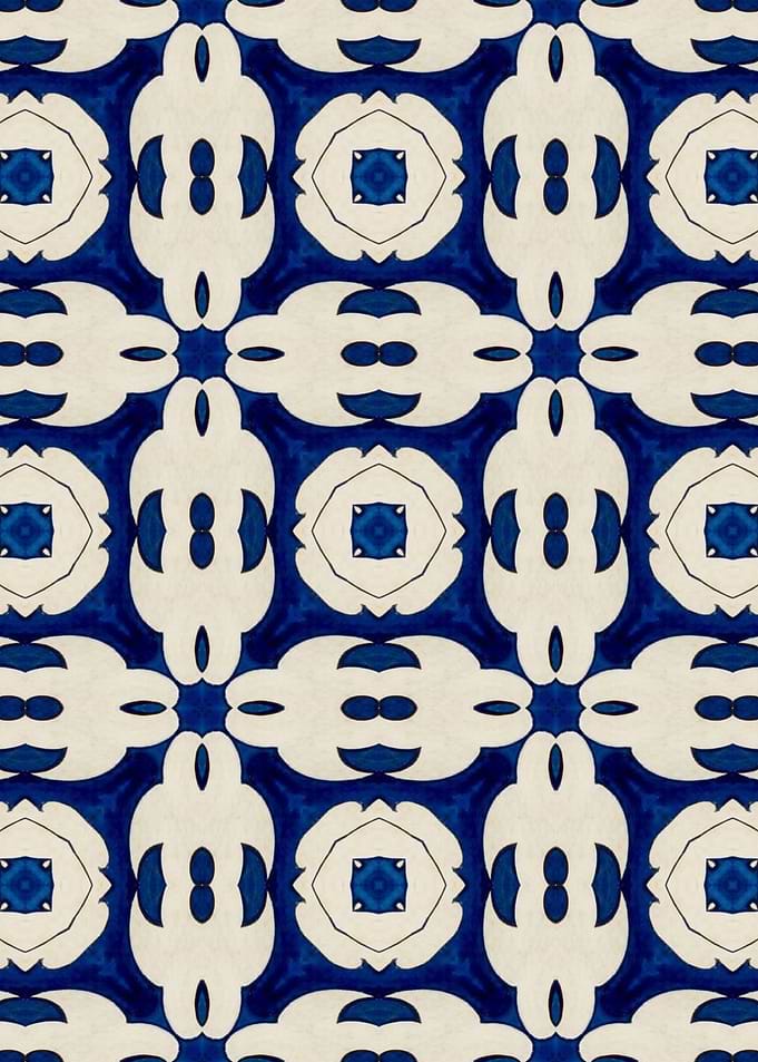 Intense Blue Pattern 03