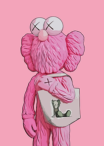Kaws Pink Doll Monster
