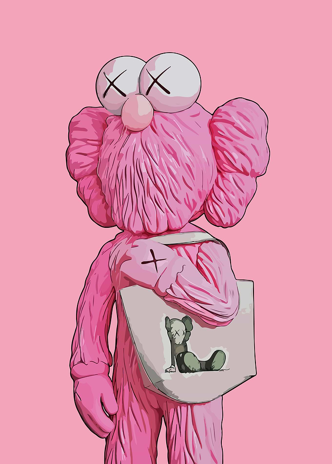 Kaws Pink Doll Monster
