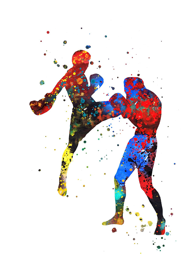 Man muay thai boxing