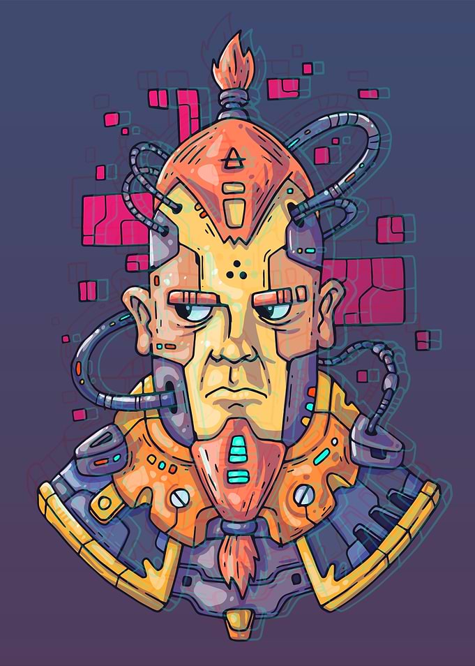 Cyberpunk Viking