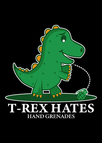 TRex hates grenades Dinos