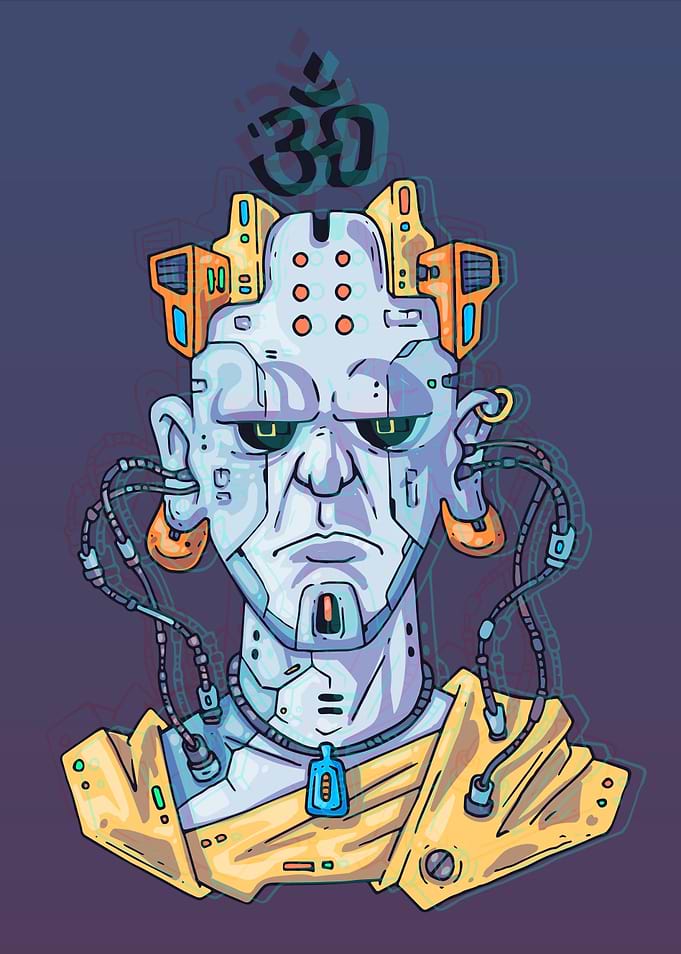 Cyberpunk Monk