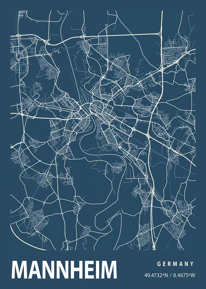 Mannheim Blueprint Street