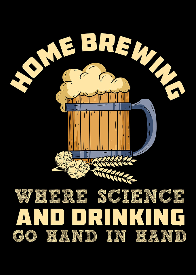 Vintage Beer Mug With Hops