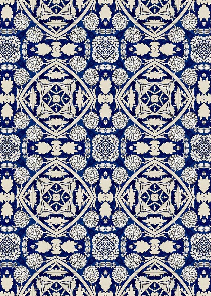 Intense Blue Pattern 07