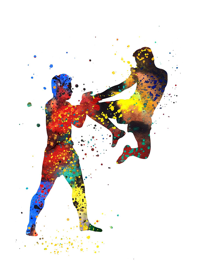 Man muay thai boxing